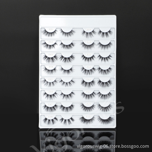 Vendors Private Label Natural 64 Styles False Lash Long Black Synthetic Extension Soft Fake Eyelashes
